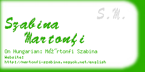 szabina martonfi business card